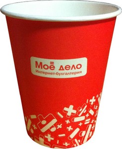 логотип на бумажных стаканах