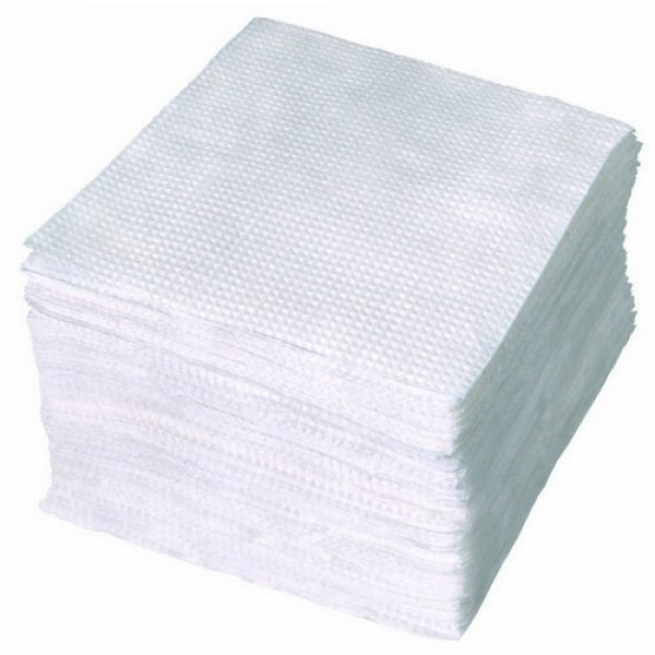 Салфетки бумажные 100 листов белые Ц2 24х24