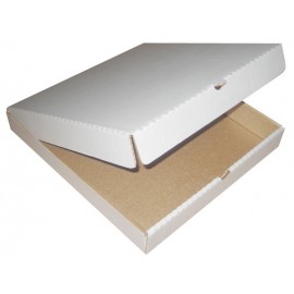 Коробка для пиццы 36х36 белая/бурая