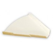 Подложка треугольник уголок для пиццы белая 19 см