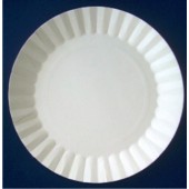Тарелка картонная круглая белая 175 мм